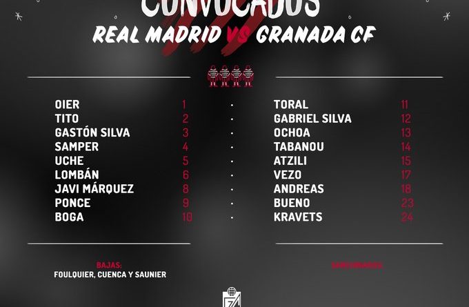 CONVOCADOS BERNABEU