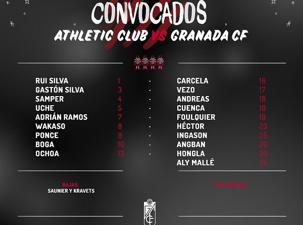 CONVOCADOS PARA BILBO