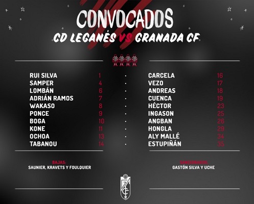 CONVOCADOS LEGANES
