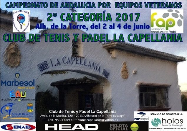 1Cto. Andalucía por equipos de veteranos de Segunda