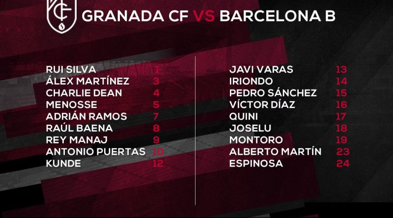 CONVOCATORIA J2 BARCELONA B