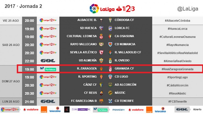 Horario jornada