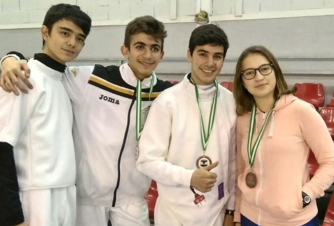 Nicolas, Fran Marchan, Pablo Ortega e Isabel Herrera