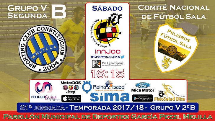 Vs melilla sporting constitucion sima peligros fútbol sala 2017