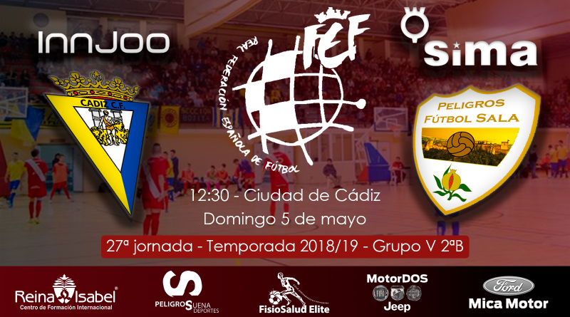 La Liga Grupo V 2ªB 27ª jornada pabellón municipal de deportes ciudad de cádiz virgili fs sima pfs fútbol sala domingo 5 mayo 2019 12 30 horas.jpg