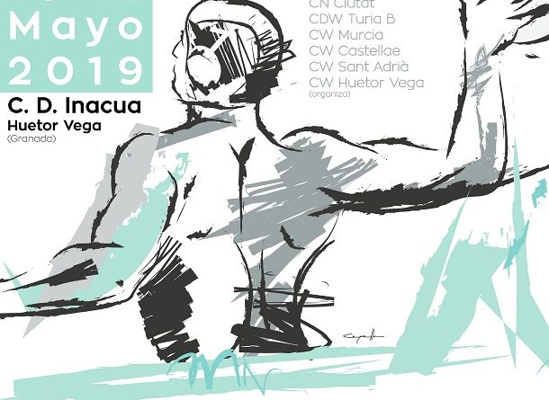 Cartel waterpolo ilustracion