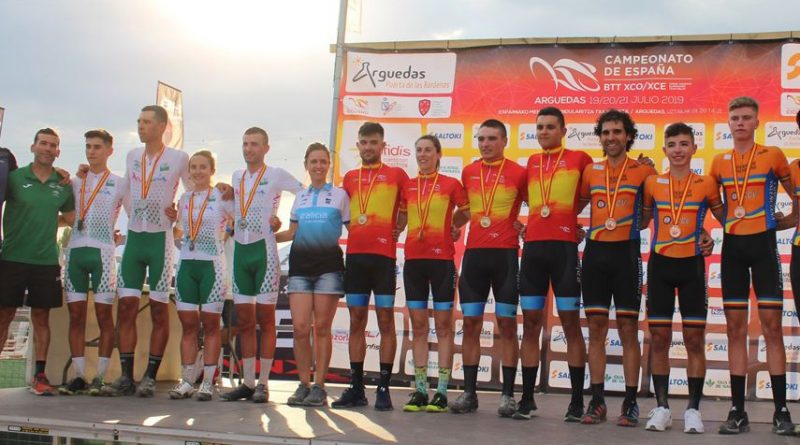 Selección Andaluza Team Relay bronce Campeonato España