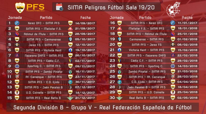 Calendario Oficial 19