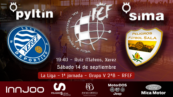 La Liga Grupo V 2ªB 1ª jornada pabellón municipal de deportes ruiz mateos xerez toyota nimauto sima peligros futbol sala 14 septiembre 2019 19 40 horas GV2B.jpg