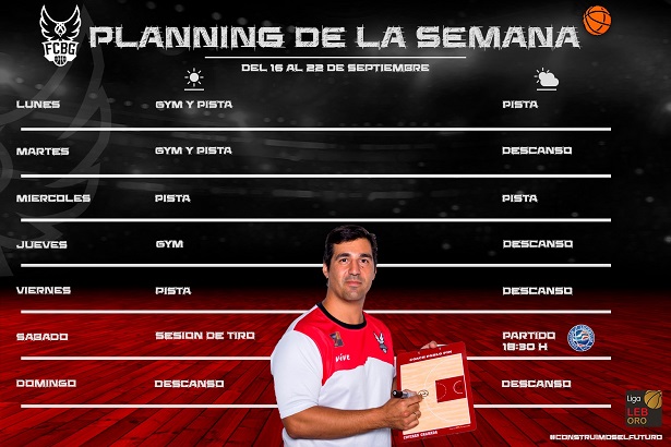 Semana de entrenamientos 16 de septiembre