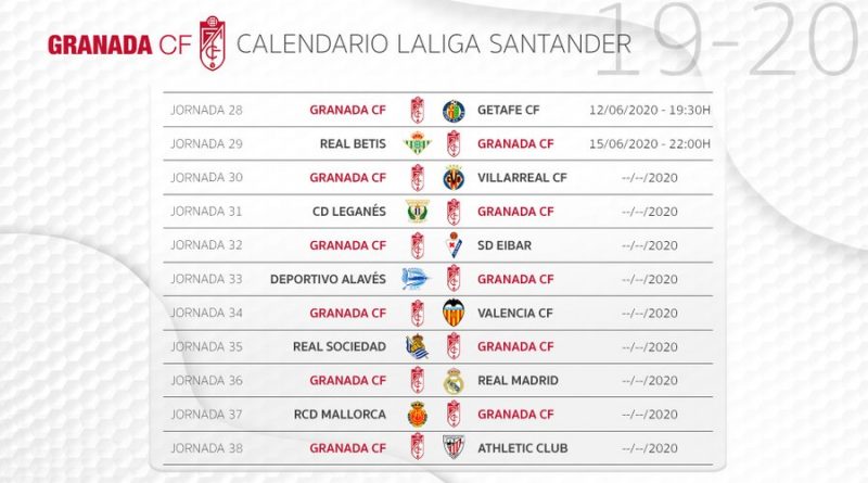 Calendario final de temporada