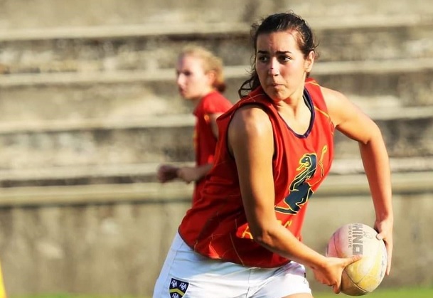 Carmen Castellucci entrenamiento con la selección sub