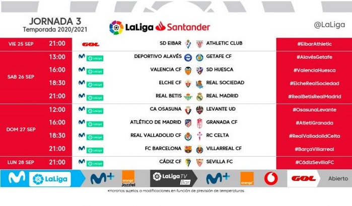 HORARIOS J3