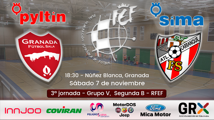 3ª jornada sima granada atlético carranque núñez blanca granada 18.30 sábado 7 noviembre