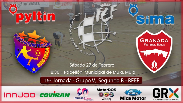 16ª jornada adimul mula puntarrón sima granada municipal mula 27 febrero 18 30h rfef cnfs