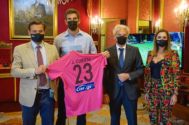 Julián Cuesta portero granadino del Aris de Salónica